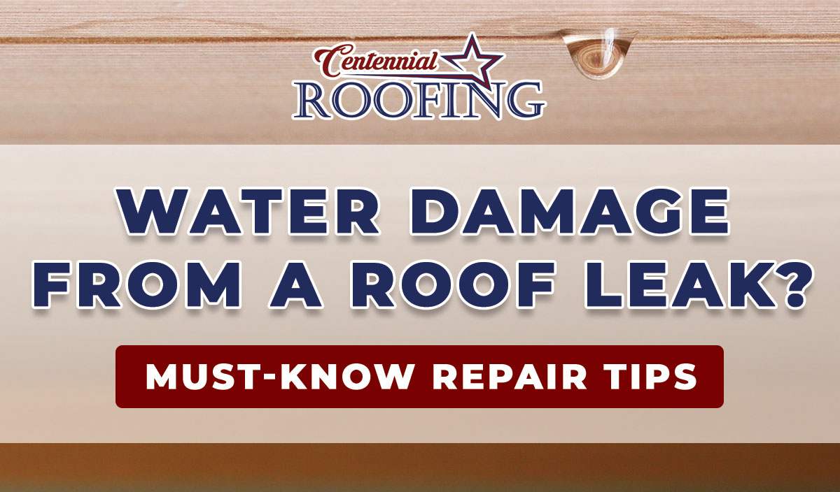 Must-know tips for repairing water damage from a roof leak